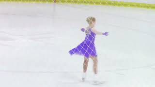 Competition Spins Aspire 4 level Jordan Valley Ice Rink [upl. by Vicki320]