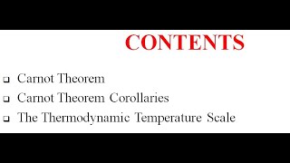 Carnot Theorem amp Its Corollaries and The Thermodynamic Temperature Scale [upl. by Notsruht17]