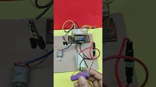 Capacitor connect to dcmotor viral trending shorts experiment science youtubeshorts subscribe [upl. by Enaz429]