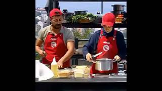 Geri yanlarına gelmesi 💓 beyza masterchef muratcan beymur keşfet [upl. by Aerdnad531]