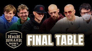 Super High Roller Bowl VIII  300000 Main Event  Final Table  2760000 First Prize [upl. by Doralin]