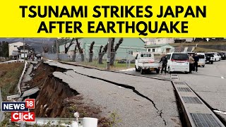 Japan Earthquake Today  Japan Hit by 74Magnitude Earthquake Major Tsunami Warning  N18V [upl. by Ainoloppa]