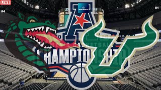 4 UAB vs 1 USF AAC Basketball Tournament Semifinals Game Cast amp Chat [upl. by Ole906]