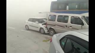 Mega Car Pile Up on Delhi Agra Highway [upl. by Gomez560]