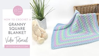 Easy Crochet Blanket Project  Infinity Granny Square  Infinity Granny Rectangle [upl. by Menzies]