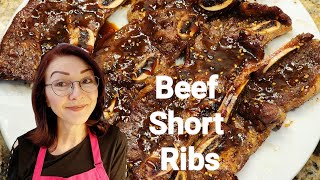 Teriyaki Beef Flanken Ribs Cooked in an Air Fryer [upl. by Delphina]