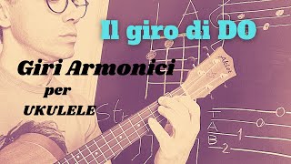 GIRI ARMONICI per UKULELE 1 giro di DO [upl. by Sennahoj325]