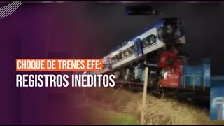 EXCLUSIVO  Registros inéditos de choque de trenes en San Bernardo [upl. by Mossolb673]