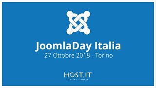 ANTEPRIMA JoomlaDay Italia  27 ottobre 2018  Torino [upl. by Analart478]