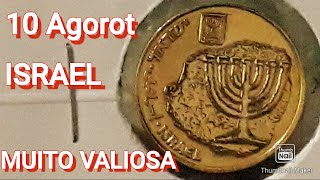 Moeda de 10 Agorot do ano de 1989  Pode valer mais de 800 reais 😮😮😮 [upl. by Elwee237]