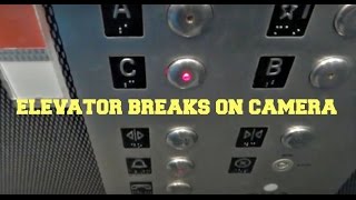 Must Watch  Elevator Breaks on Camera  UMPC McKeesport Hospital  Mckeesport PA [upl. by Ken828]