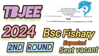 TBJEE 2024 Bsc Fishary Science second round expected vacant seat tbjee [upl. by Llydnek985]