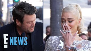 Gwen Stefani TEARS UP at Walk of Fame Ceremony Thanks to Sweet Blake Shelton  E News [upl. by Bazar]