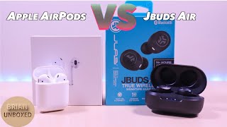 JLab JBuds Air vs Apple AirPods  Can 50 earbuds compare to 160 [upl. by Teressa]