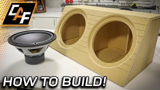 How to build  Wedge Subwoofer Box Enclosure SIMPLE amp LOUD [upl. by Leahicm]