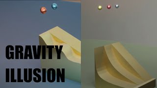 gravity illusion  race between balls [upl. by Calise]