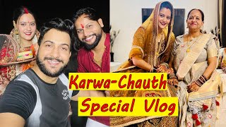 Bhabhi Ka First Karwa Chauth With Family❤️ Vinay Thakur Vlogs [upl. by Cyndia]