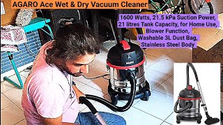 Agaro Vacuam Cleaner Review  21 Litres  Dry Wet amp Blower Function amazon flipkart unboxing [upl. by Femi]