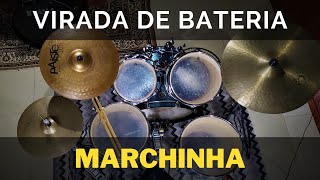 Virada de Bateria  BANDINHA Com Partitura [upl. by Pussej]