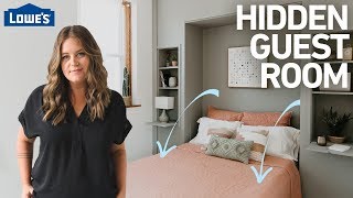 How to Build a Hidden Guest Room w a Murphy Bed [upl. by Baird]