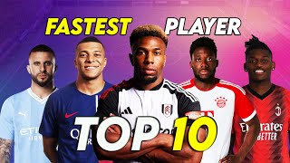 Top 10 Fastest Football Player 2024  HD [upl. by Eemaj]