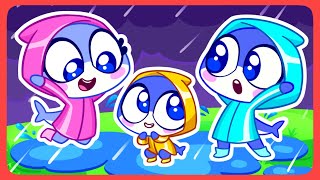 Rain Rain Go Away 🌧️ ☀️ Play Safe Together 🌈 Best Cartoons  Nursery Rhymes for Kids [upl. by Delija]