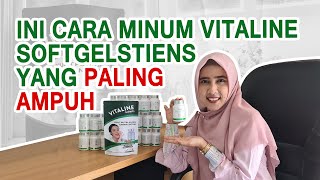 CARA MINUM VITALINE SOFTGELS TIENS PEMUTIH BADAN YANG BENAR [upl. by Essie]