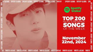 Hits Of The Week  Spotify Top 200 Global Weekly November 22nd 2024 [upl. by Ruiz185]