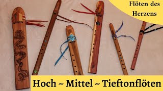 Hoch  Mittel und Tieftonflöten [upl. by Sassan]