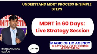 MDRT in 60 Days Live Strategy Session mdrt2025 mdrtprospect mdrtindia bhawanilic [upl. by Aciraa]