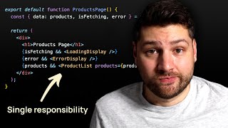 Single Responsibility Principle in React Design Patterns [upl. by Adelheid563]