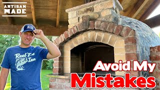 Avoiding Mistakes Building a Pizza Oven  Building a Brick Oven  Pizza Oven Construction [upl. by Orrin]