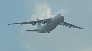 Antonov AN124 Condor Flypast at 100 Years Russian Air Force 2012 AirShow [upl. by Saree]