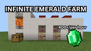 INFINITE amp EASY Emerald Farm In Minecraft 121BedrockJavaMCPEXbox minecraft viral [upl. by Cohin]