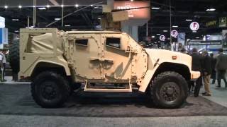 AUSA 2016  Oshkosh Shows Off Big Gun JLTV 30mm Cannon [upl. by Lehsar]