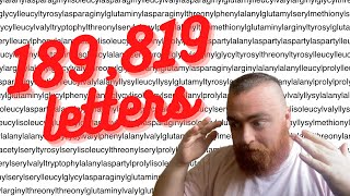 Reading The Longest English Word 180000 Characters [upl. by Gmur]