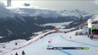 Ilka Štuhec 2017 Womens Downhill World Champion Slovene commentary [upl. by Itra]