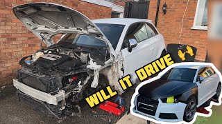 I BOUGHT A £3400 CRASH DAMAGED AUDI S1 QUATTRO WILL IT MOVE UNDER ITS OWN POWER [upl. by Aerdnek355]