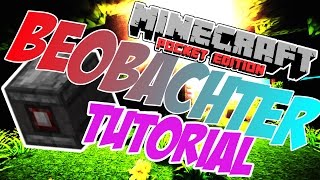 Minecraft PE 0160  Anleitung Beobachter Falle und Creations 🎮 MCPE Tutorial Deutsch [upl. by Adnert]