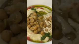 Best hummus you will ever eat From Mizbon Super delicious shorts [upl. by Luckett]