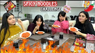 Spicy Noodles♨️🥵 Challenge cousins ki larai😱bw MalaikaSabaMuqadus and Arosha Punishment kis k [upl. by Downe]