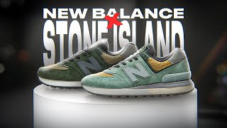 Обзор кроссовок New Balance 574 x Stone Island Legacy Light Green amp Dark Green [upl. by Ikceb892]