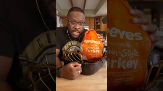 POPEYES CAJUN TURKEY Would you try it foodreview thanksgiving holiday easyrecipe [upl. by Herold]