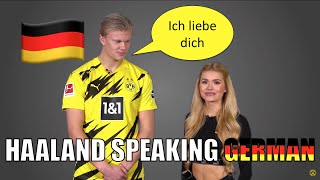 Haaland speaking german compilation [upl. by Malkah409]