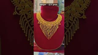 Gold plated choker Necklace Design short trending viralvideo jewellerydesign jewellery srsj [upl. by Story738]