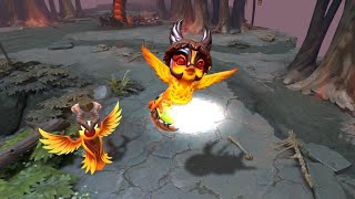 Dota 2 Unusual Blazing Hatchling  Ethereal Flame  Miasmatic Grey [upl. by Anrat644]