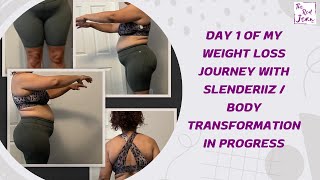 Day 1 of My Weight Loss Journey with Slenderiiz  Body Transformation in Progress [upl. by Ahsikan121]