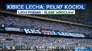 LECH POZNAŃ  Śląsk Wrocław 24022024 doping kibiców Kolejorza [upl. by Eizzil]