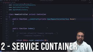 2 O Container de Serviços  Conceitos de Arquitetura Laravel laravel php [upl. by Anomahs]