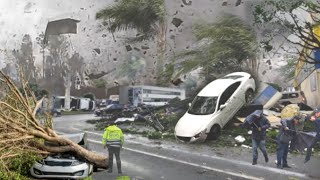 Florida Devastated by Tornado Homes Trees and Cars Destroyed in Tallahassee [upl. by Prochora]